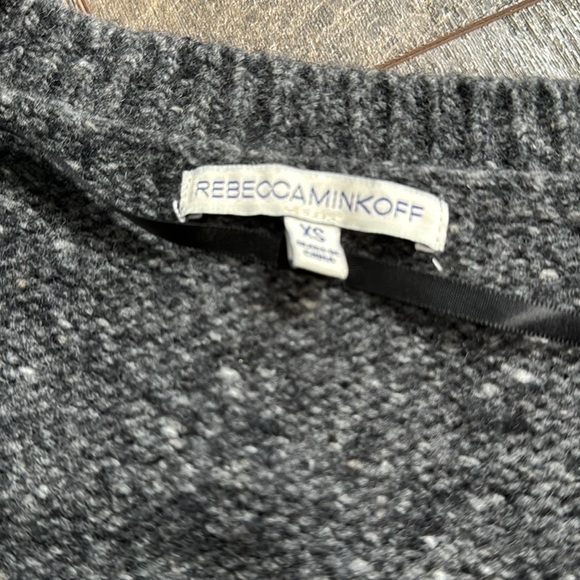 REBECCA MINKOFF WOOL ALPACA COLD SHOULDER SWEATER - Picture 10 of 12